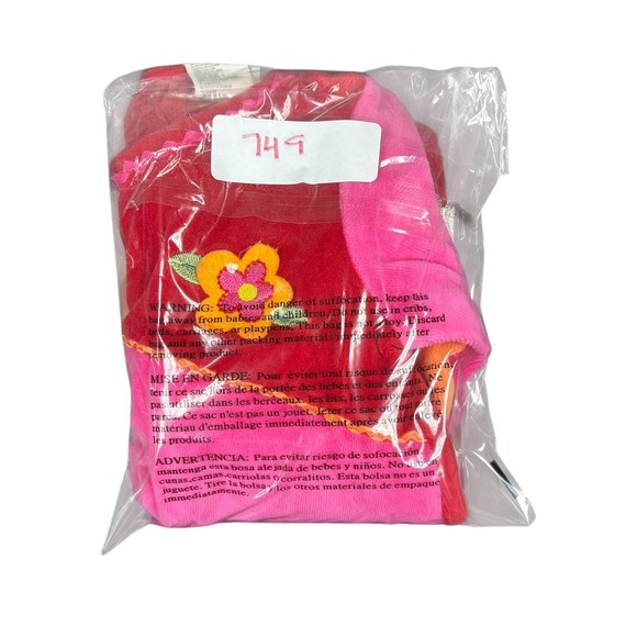 Little Me Baby Girl Velour Footie Pajamas Sleeper 6 Months Rainbow Floral - Picture 6 of 6